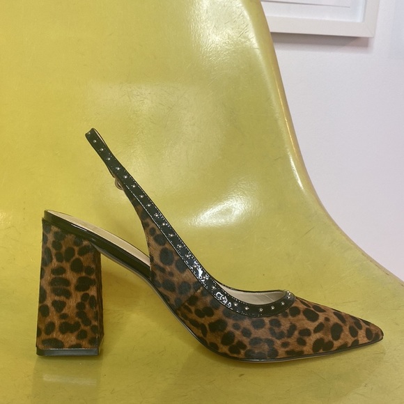 Marc Fisher Faux Cheetah Hair Slingback Heel - Picture 7 of 11